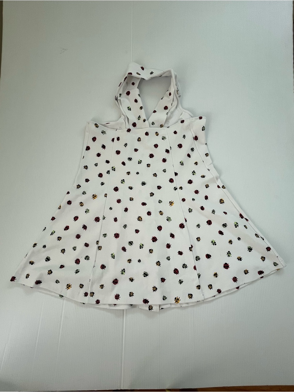 ModCloth NWT Upstate For The Weekend Tennis Dress White Multicolor Ladybugs 2X - Picture 5 of 8